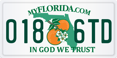 FL license plate 0186TD