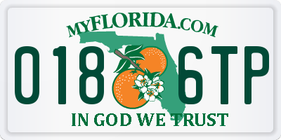 FL license plate 0186TP