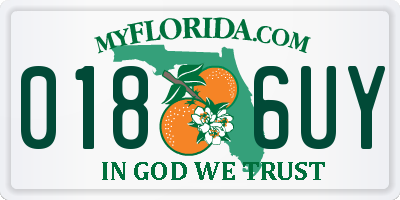 FL license plate 0186UY