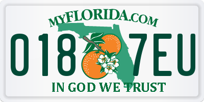 FL license plate 0187EU