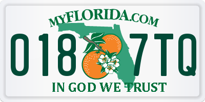 FL license plate 0187TQ