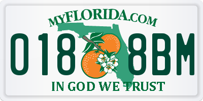 FL license plate 0188BM