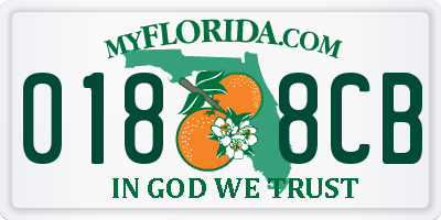 FL license plate 0188CB