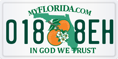 FL license plate 0188EH