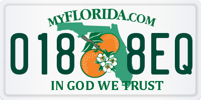 FL license plate 0188EQ