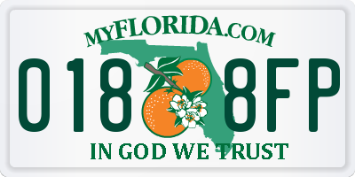 FL license plate 0188FP