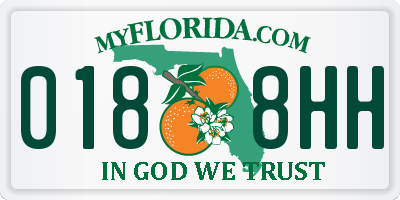 FL license plate 0188HH