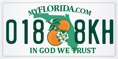 FL license plate 0188KH