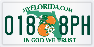 FL license plate 0188PH