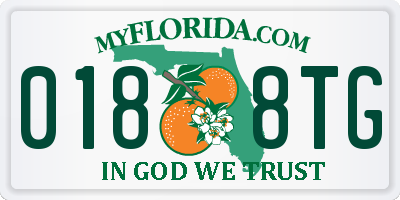 FL license plate 0188TG