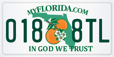 FL license plate 0188TL