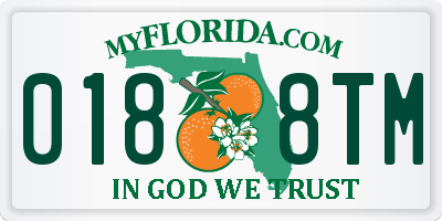 FL license plate 0188TM