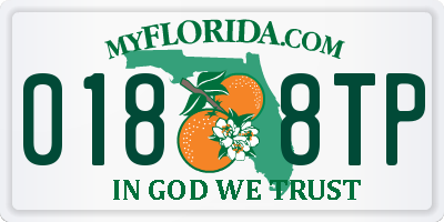 FL license plate 0188TP