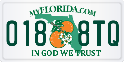 FL license plate 0188TQ