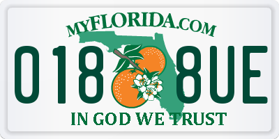 FL license plate 0188UE