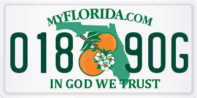 FL license plate 0189OG