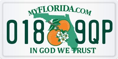 FL license plate 0189QP