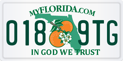 FL license plate 0189TG