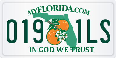 FL license plate 0191LS