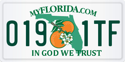 FL license plate 0191TF