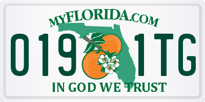 FL license plate 0191TG