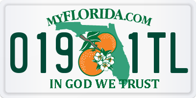 FL license plate 0191TL