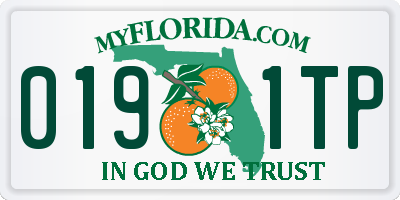 FL license plate 0191TP