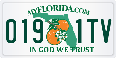 FL license plate 0191TV