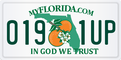 FL license plate 0191UP