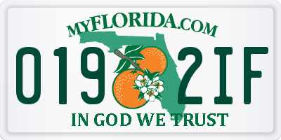 FL license plate 0192IF