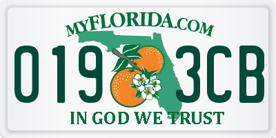 FL license plate 0193CB