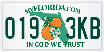 FL license plate 0193KB