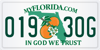 FL license plate 0193OG
