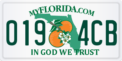 FL license plate 0194CB