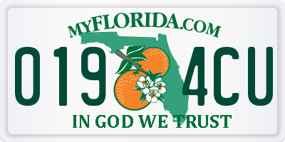 FL license plate 0194CU