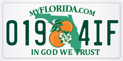 FL license plate 0194IF
