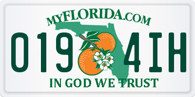 FL license plate 0194IH