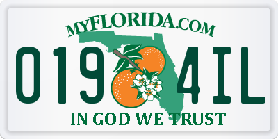 FL license plate 0194IL