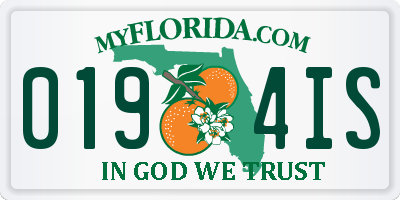 FL license plate 0194IS