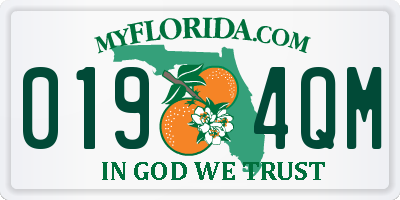 FL license plate 0194QM