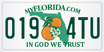 FL license plate 0194TU
