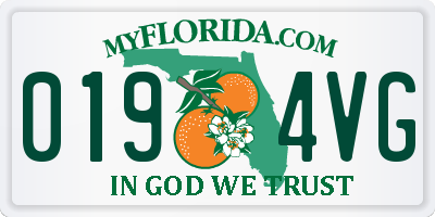 FL license plate 0194VG