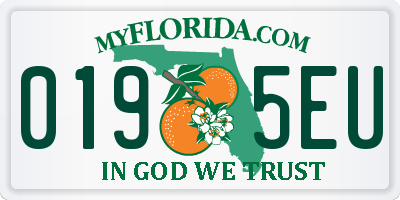 FL license plate 0195EU