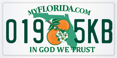 FL license plate 0195KB