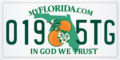 FL license plate 0195TG