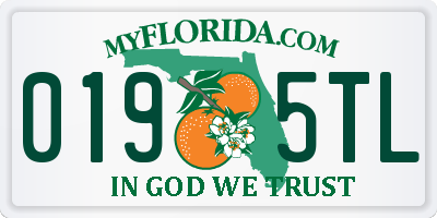 FL license plate 0195TL