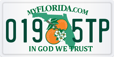 FL license plate 0195TP