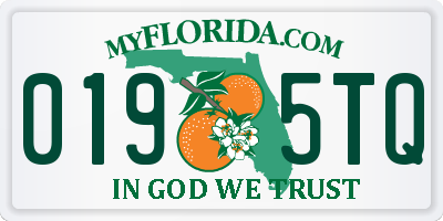 FL license plate 0195TQ