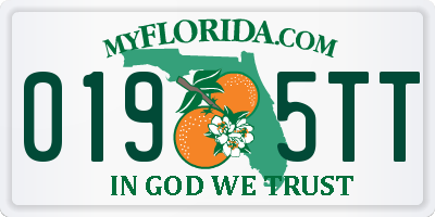 FL license plate 0195TT