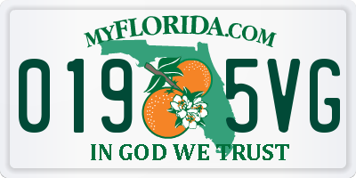 FL license plate 0195VG